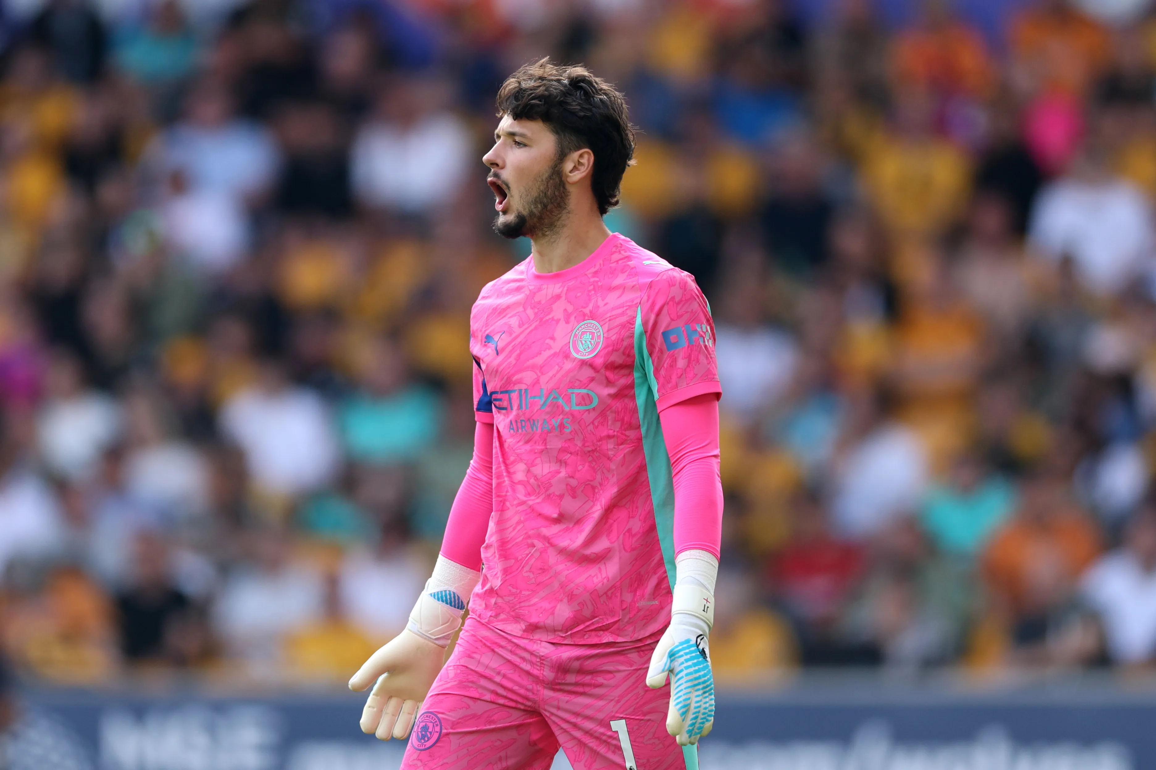 James Trafford em jogo do Manchester City. Foto: Michael Regan/Getty Images
