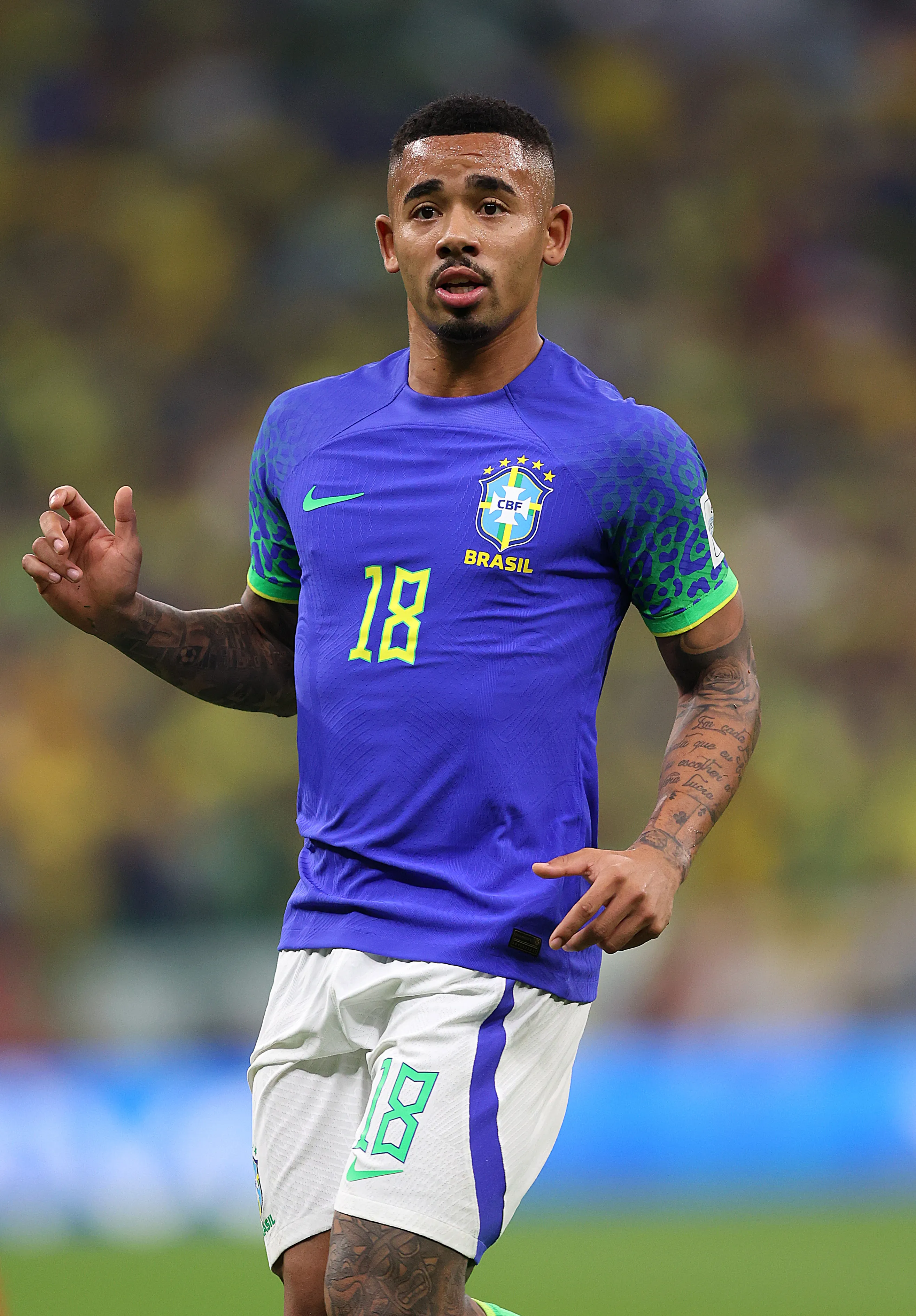 Gabriel Jesus comentou sobre as críticas que sofreu na Seleção Brasileira e que foi bom não ter levado em conta alguns comentários, pois não estaria no Arsenal hoje. (Foto: Julian Finney/Getty Images)