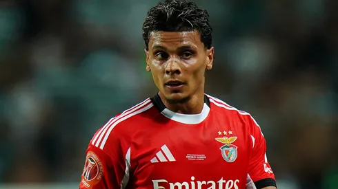 Richard Ríos salva o Benfica de vexame contra o Atlético Clube e marca seu primeiro gol no futebol europeu. (Foto: Gualter Fatia/Getty Images)