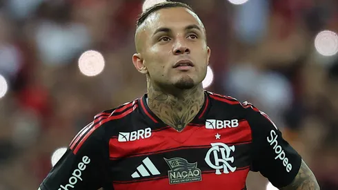 Everton Cebolinha em campo pelo Flamengo. Foto: Wagner Meier/Getty Images