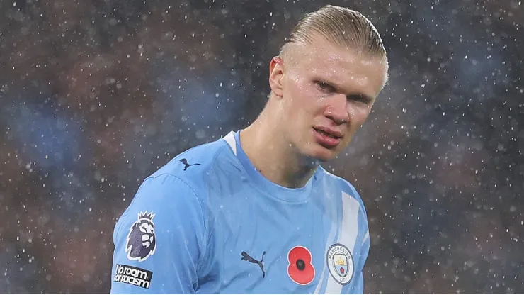 Manchester City liga o alerta com a dependência de Haaland. Foto: Michael Regan/Getty Images