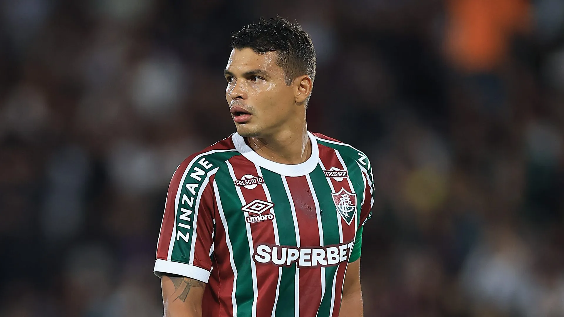 Thiago Silva em campo pelo Fluminense