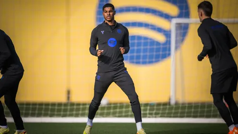 Rashford treinou no Barcelona