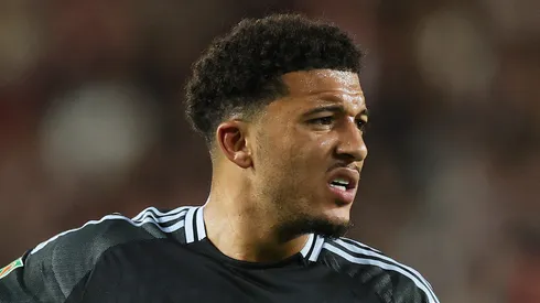 Manchester United pode ver Sancho reduzir salário para fechar com Dortmund. (Photo by Eddie Keogh/Getty Images)