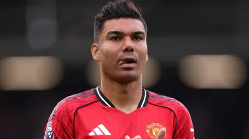 Casemiro, volante do Manchester United. Clube pode entrar em acordo por um substituto (Foto: Justin Setterfield/Getty Images)