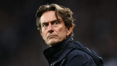 Thomas Frank está pressionado no comando do Tottenham. Foto: Lewis Storey/Getty Images