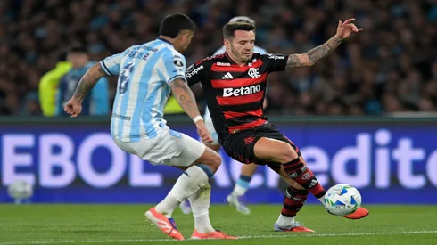 Saúl Ñíguez, do Flamengo, na semi da Libertadores contra o Racing - Marcelo Endelli/Getty Images