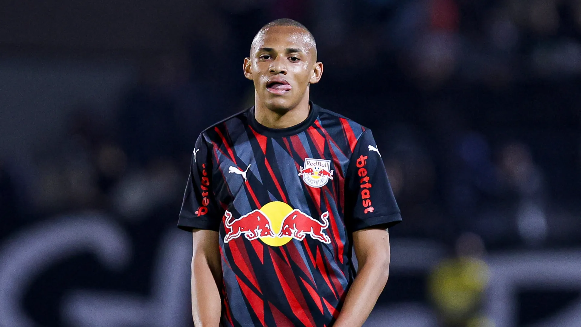 Jhon Jhon durante partida pelo Red Bull Bragantino