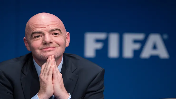 Gianni Infantino, presidente da Fifa, fala em coletiva de imprensa - Valeriano Di Domenico / Bongarts / Getty Images