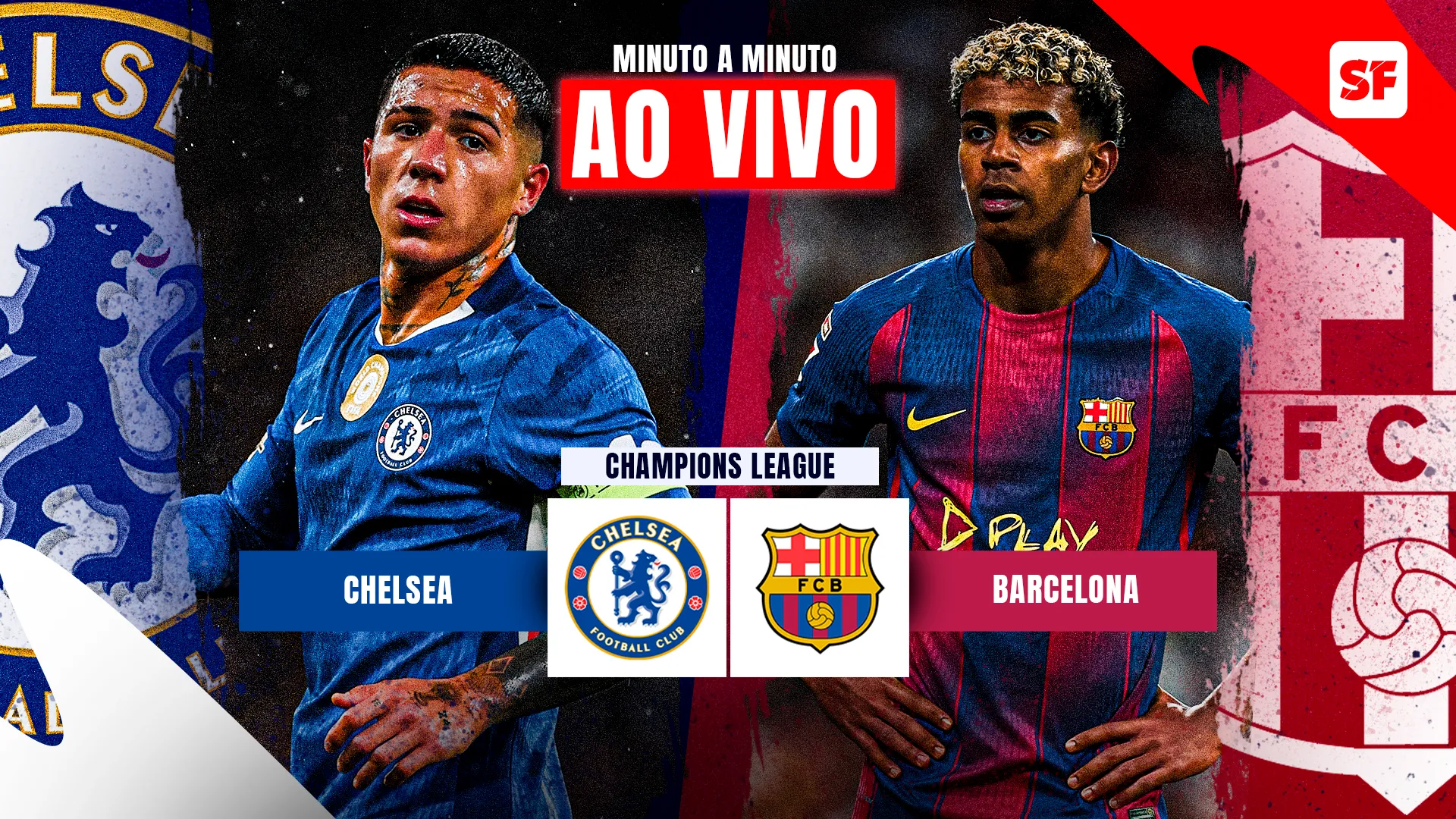 Chelsea x Barcelona: ver ao vivo jogo da Champions League. Enzo Fernánez (Justin Setterfield/Getty Images) / Lamine Yamal (Angel Martinez/Getty Images)