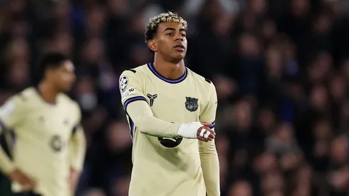 Chelsea x Barcelona: Reação de Yamal após gol de Estêvão vira meme. (Foto: Justin Setterfield/Getty Images)