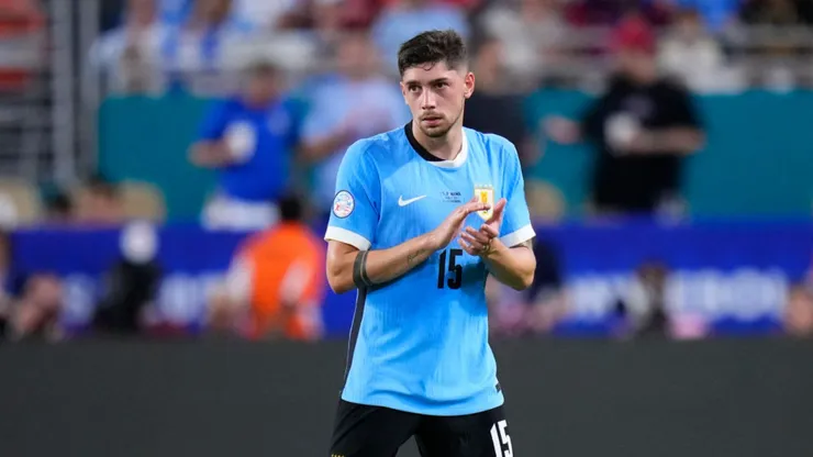 Fede Valverde em ação pela Seleção do Uruguai.