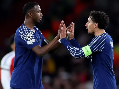 Marquinhos e Romero no centro de PSG x Tottenham