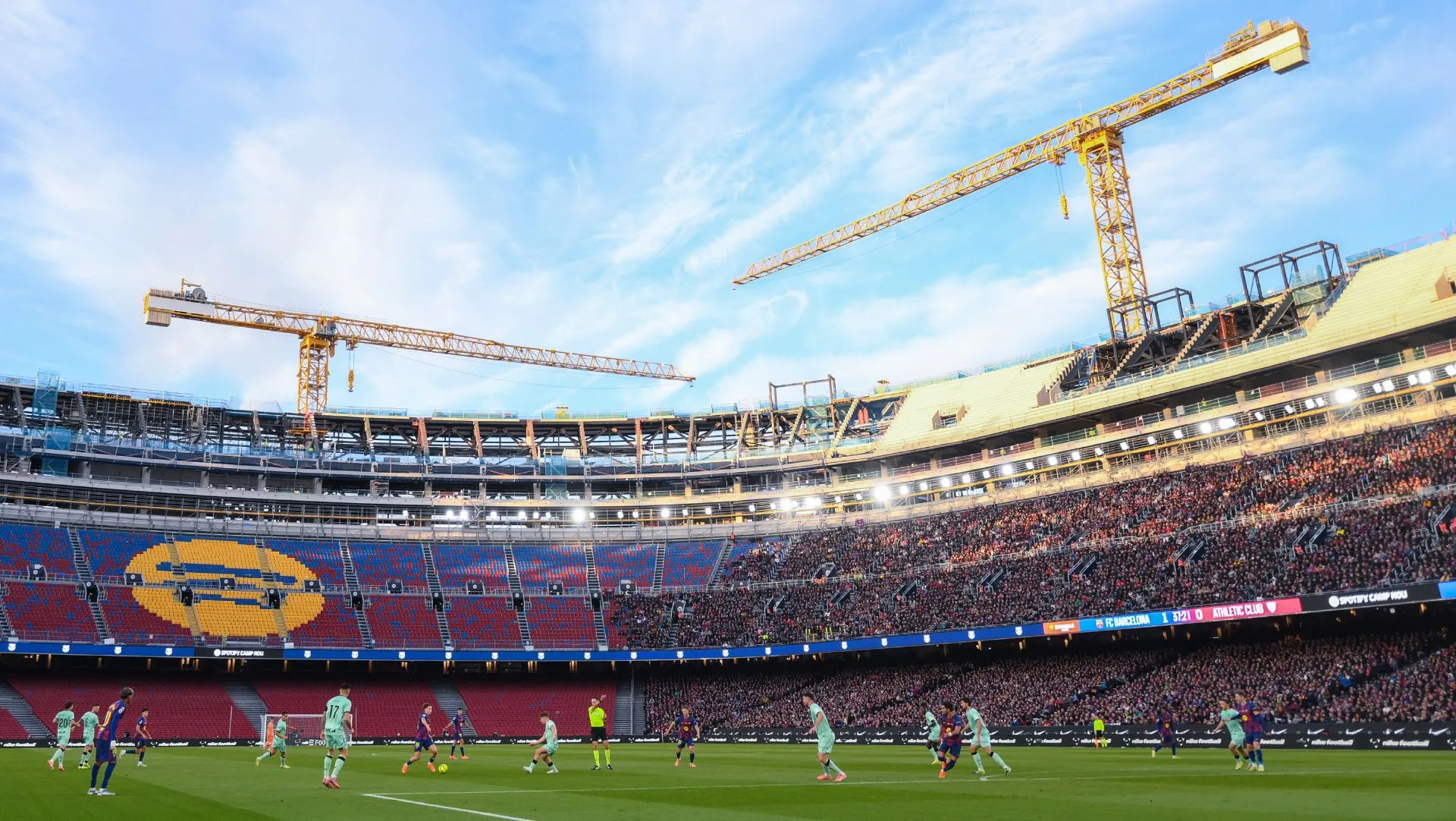 Uma visão geral do Camp Nou. Foto: David Ramos/Getty Images