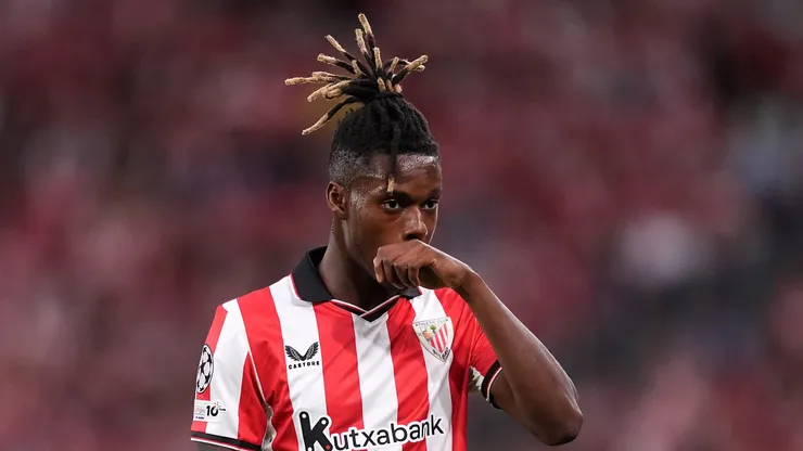 Nico Williams em ação pelo Athletic Bilbao