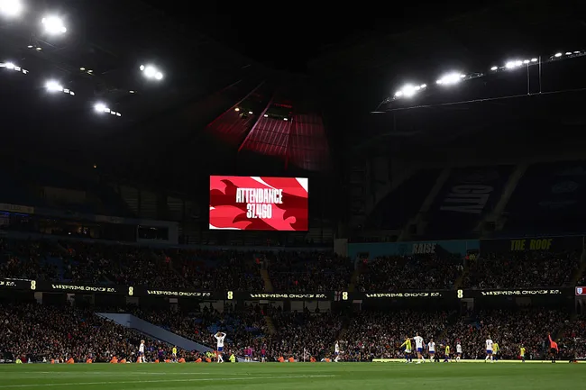 A Inglaterra mandou o amistoso contra o Brasil no Etihad Stadium, casa do Manchester City - Foto: Naomi Baker/Getty Images