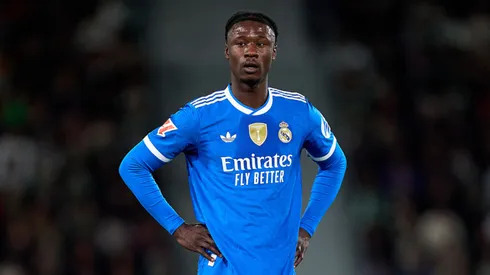 Eduardo Camavinga em jogo do Real Madrid. Foto: Angel Martinez/Getty Images.