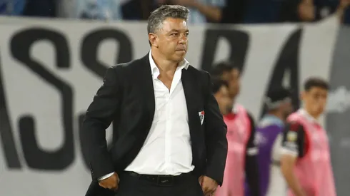 Marcelo Gallardo, técnico do River Plate durante partida da equipe. (Photo by Marcos Brindicci/Getty Images)