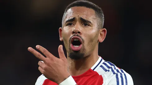 Gabriel Jesus, atacante do Arsenal, vira alvo do Palmeiras. (Photo by Alex Pantling/Getty Images)