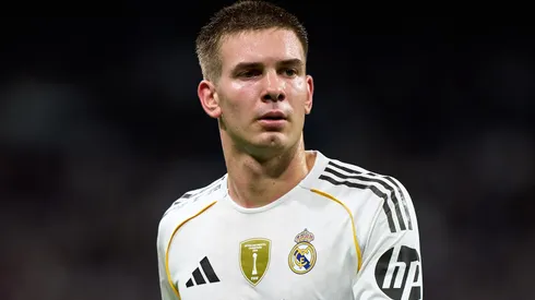 Mastantuono, jogador do Real Madrid pode retornar de lesão e ser titular contra o Girona, segundo AS. (Foto: Angel Martinez/Getty Images)