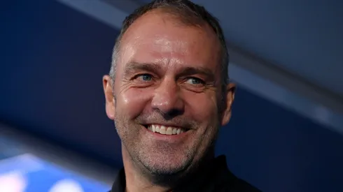 Hansi Flick pede chegada de Yan Diomande ao Barcelona. Foto: Denis Doyle/Getty Images