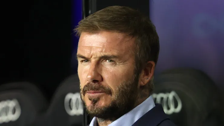 Beckham acredita em ascensão do Manchester United com Ruben Amorim. (Photo by Leonardo Fernandez/Getty Images)