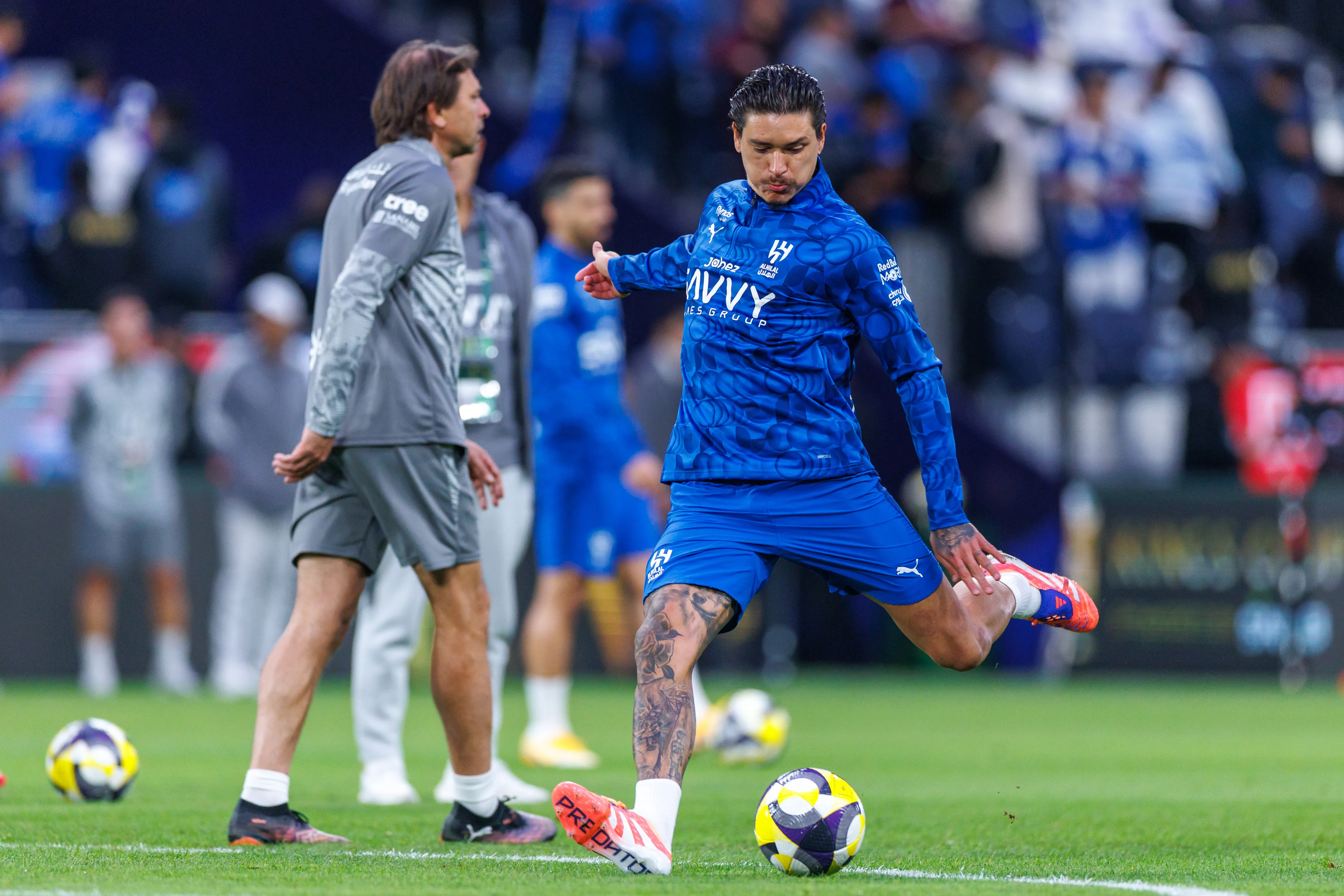 Darwin Núñez pelo Al-Hilal. Foto: Abdullah Ahmed/Getty Images
