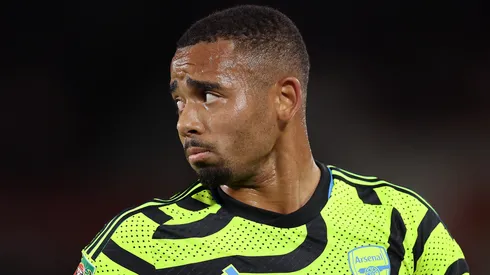 Gabriel Jesus pelo Arsenal. (Foto: Julian Finney/Getty Images)