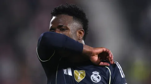 Vinicius Júnior em empate entre Girona e Real Madrid (Foto: David Ramos/Getty Images)