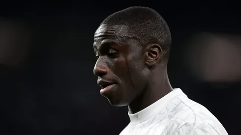O lateral Ferland Mendy em ação com o Real Madrid