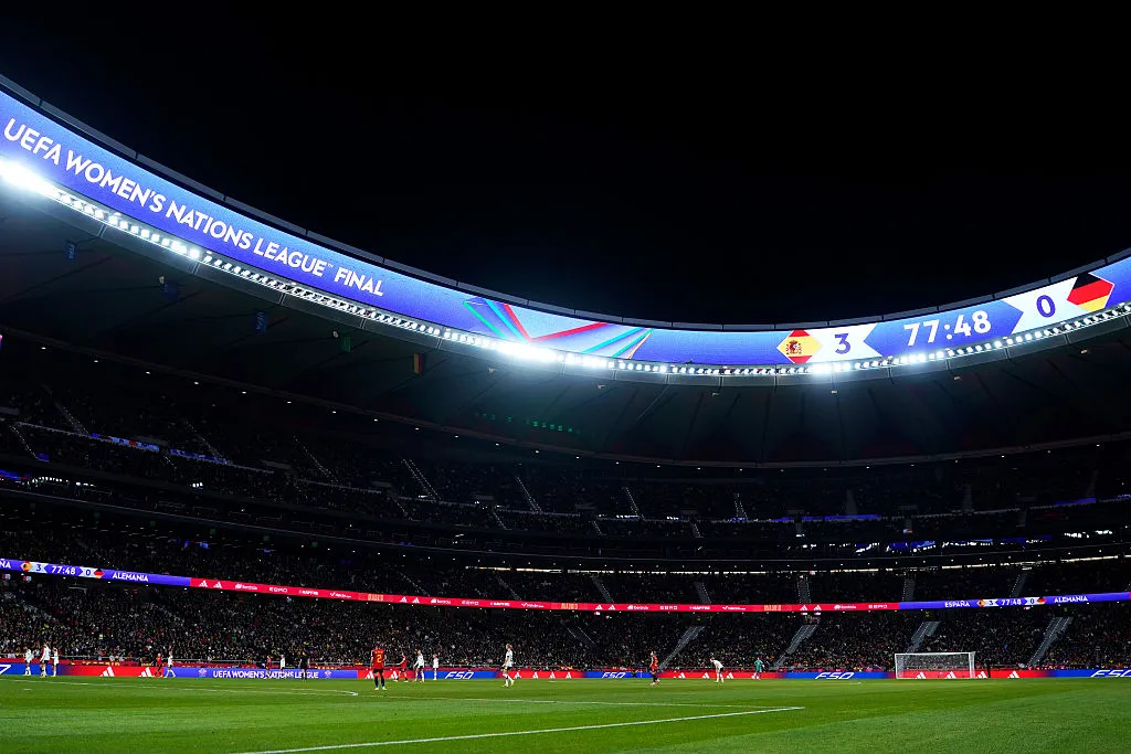 A final foi no estádio Metrolitano, tendo um dos melhores públicos da seleção da Espanha - Foto: Mateo Villalba Sanchez/Getty Images