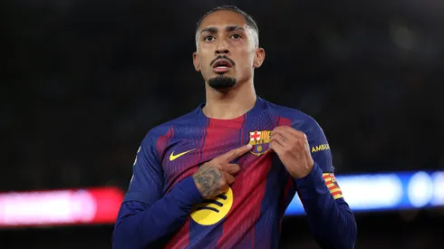 Raphinha brilha em vitória do Barcelona. Foto: Eric Alonso/Getty Images
