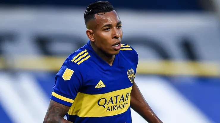 Sebastián Villa em campo pelo Boca Juniors. Foto: Marcelo Endelli/Getty Images
