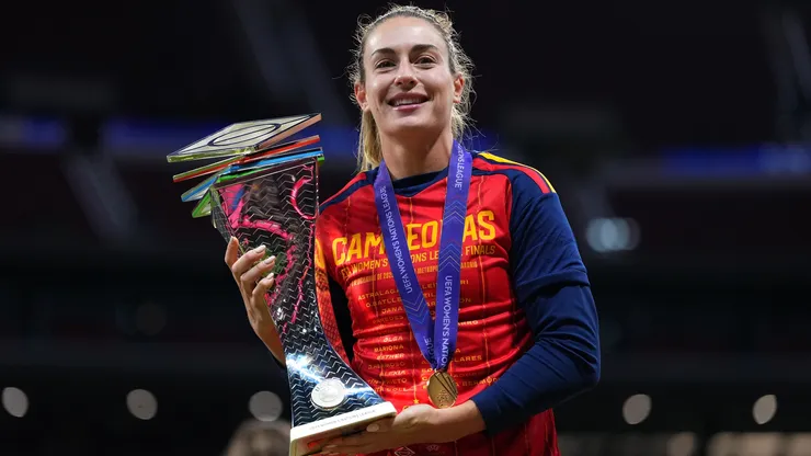 Alexia Putellas se emociona com o 2º título da Women's Nations League - Foto: Mateo Villalba Sanchez/Getty Images