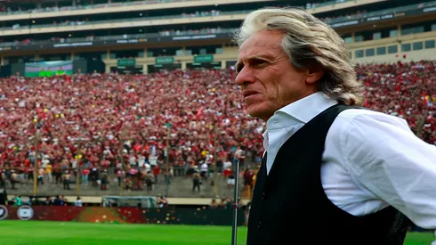 Jorge Jesus na final da Libertadores 2019 entre Flamengo e River Plate – Daniel Apuy/Getty Images