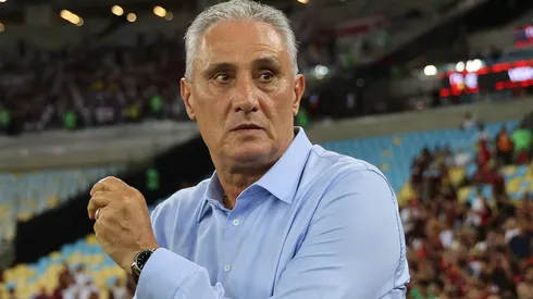 Tite durante um jogo do Flamengo. Foto: Wagner Meier/Getty Images