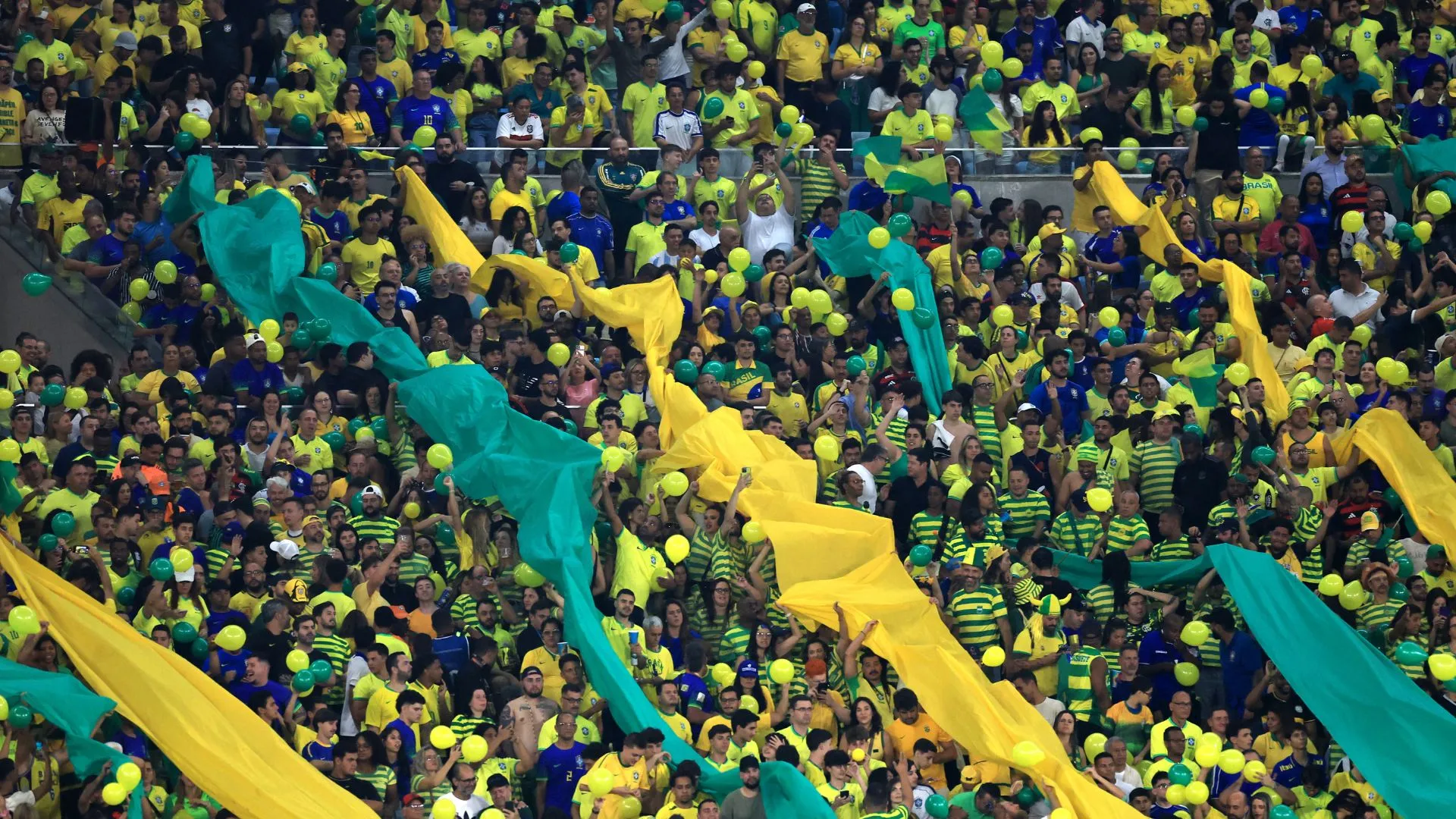 Torcedores da Seleção Brasileira em jogo do Brasil. Foto: Buda Mendes/Getty Images