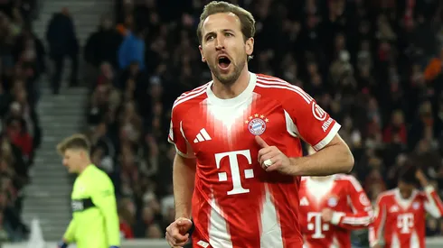 Kane em campo com as cores do Bayern de Munique (Foto: Alex Grimm/Getty Images)