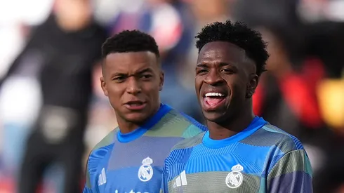 Mbappé e Vinicius Jr devem dificultar ida de Osimhen ao Real Madrid. Foto: Angel Martinez/Getty Images