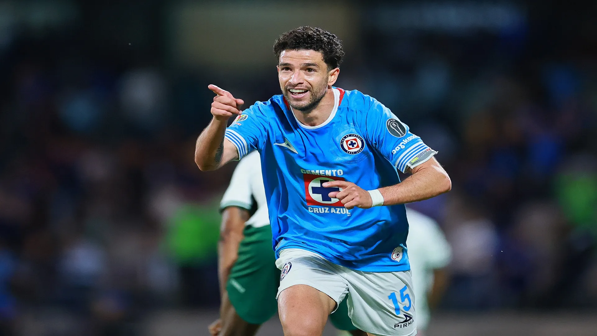 Ignacio Rivero comemora gol pelo Cruz azul no Campeonato Mexicano – Manuel Velasquez/Getty Images