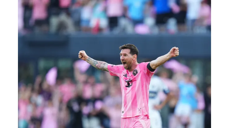 Messi, do Inter Miami, comemora vitória na final da Audi 2025 MLS Cup - Rich Storry/Getty Images