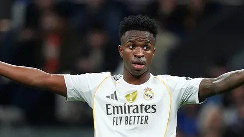 Vinicius Júnior em jogo do Real Madrid (Foto de Angel Martinez/Getty Images)