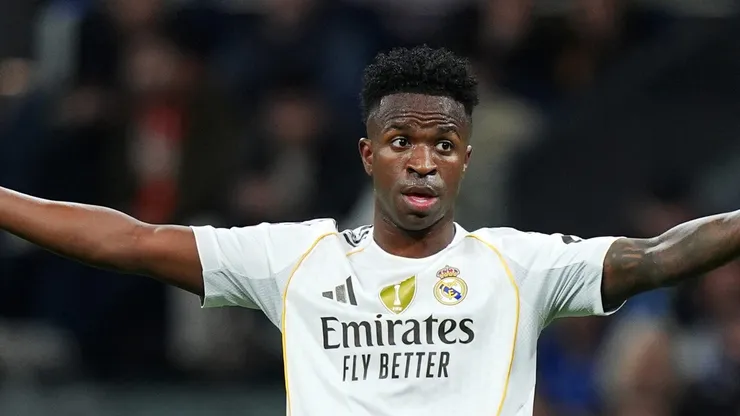 Vinicius Júnior em jogo do Real Madrid (Foto de Angel Martinez/Getty Images)