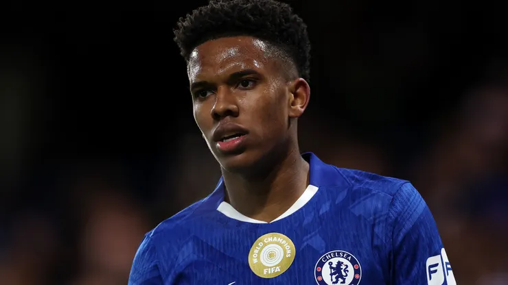 Estêvão em campo com as cores do Chelsea. Foto: Justin Setterfield/Getty Images