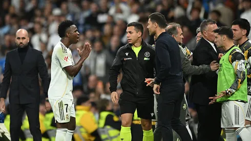 Vini Jr. foi um dos mais revoltados com a expulsão. Denis Doyle/Getty Images.