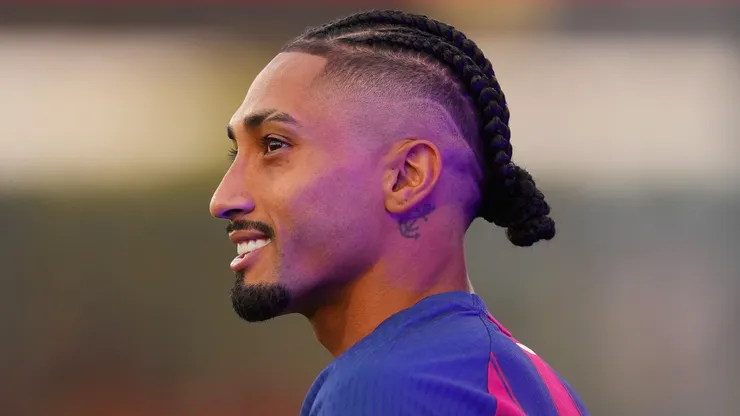 Raphinha, atacante do Barcelona. (Foto: Alex Caparros/Getty Images)