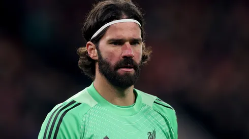 Alisson em ação com o Liverpool. Foto: Carl Recine/Getty Images