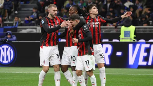 Pulisic comemora seu gol no dérbi de Milão: atacante é um dos destaques do time na temporada