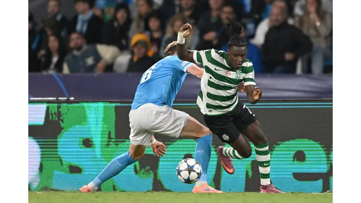 Sporting alertou Chelsea sobre a lesão de Geovany Quenda. (Foto de Francesco Pecoraro/Getty Images)