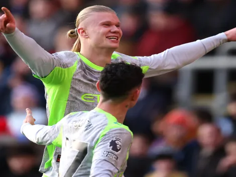 Haaland dá apenas nove toques na bola até o seu gol em Crystal Palace x Manchester City